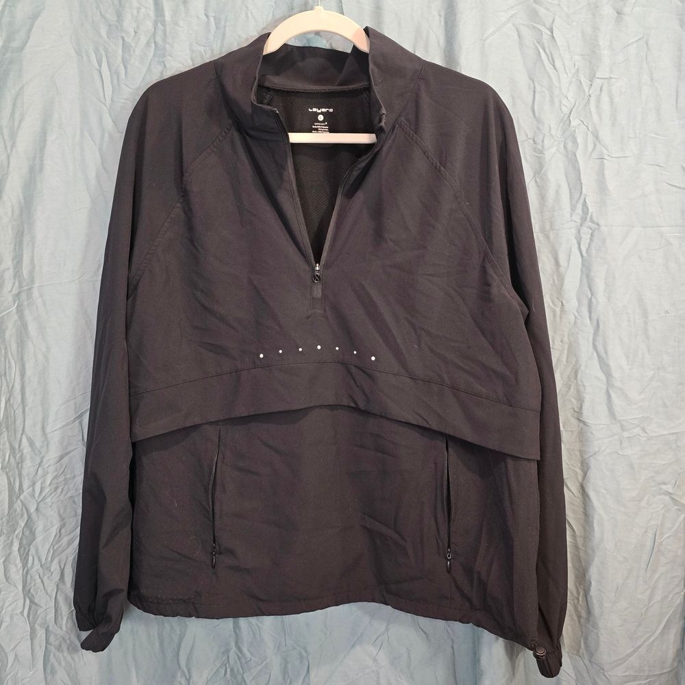 Layer 8 Women's Lightweight Black Half Zip
